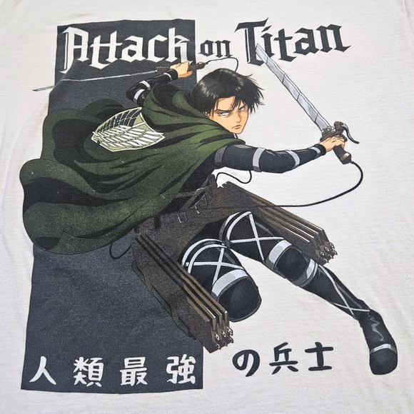 Attack on Titan Final Season Levi Tee Size M Ripple Junction Crunchyroll Anime - Picture 2 of 7